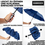 1 x RAW Customer Returns VAN BEEKEN Travel Umbrella-Compact Umbrella for Travel, Portable Windproof Umbrellas for Rain-Small Automatic Durable Mini Foldable for Bag, Backpack, Handbag Blue  - RRP €16.13