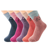 16 x Brand New HOTSO Women s Socks Winter Warm 5 Pairs Wool Cotton Socks Chunky Thermal Socks Soft Fun Gift for Women Christmas Dark Color  - RRP €364.8