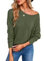 1 x RAW Customer Returns Dokotoo Women s Sweater with Round Neck, Basic Structure, Solid Color, for Autumn and Winter, Sizes S-XXL, A Green., L - RRP €33.99