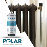 1 x RAW Customer Returns Polar Premium Radiator Paint Fabre - Satin Matt Anthracite - 750 ml - heat resistant up to 100 C - quick drying, no primer required, for the outer surfaces of radiators - RRP €17.24