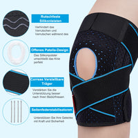 1 x RAW Customer Returns SIVITICK Knee Brace with Lateral Stabilizers Adjustable Patella Orthopedic Knee Brace Neoprene Sports Support for Ligaments Patella Meniscus Knee Band, for Arthritis 1 Piece - RRP €17.7