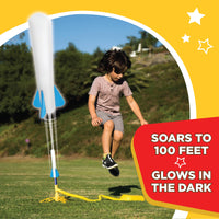 1 x RAW Customer Returns Stomp Rocket The Original Jr. Glow Rocket 4 Foam Rockets and Launch Pad Toys Great outdoor missile toys for boys and girls ages 3 and up - RRP €17.22