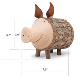 1 x RAW Customer Returns Waldfabrik Forest Decor wooden piggy bank, handmade - RRP €28.79