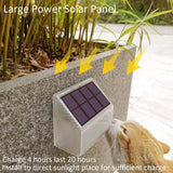 1 x RAW Customer Returns Alinana 4-Pack Outdoor LED Solar Light - IP68 Waterproof Outdoor LED Solar Spotlights - Outdoor Solar Lamp for Gardens, Stairs, Patio, Wall Decorations 2700K  - RRP €35.99