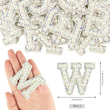 1 x RAW Customer Returns Morcheiong 26pcs Pearl Rhinestone Letter Patches Self Adhesive A-Z Stick On Applique for Clothes Fabric Backpack Multicolor  - RRP €11.15