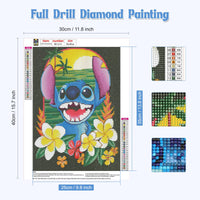 6 x Brand New NAIMOER Stitch Diamond Painting Adults, 5D Diamond Painting Flowers Pictures, Diamond Painting Set Adults Summer Diamond Painting Children DIY Diamond Painting for Home Wall D cor 30x40cm - RRP €122.4