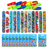 10 x Brand New VOCDEMERI 34 Pieces Party Favors for Kids, 12 Slap Bracelets, 12 Silicone Bracelets, 10 Gift Bags for Birthday Party Supplies Boys Girls Birthday Gifts - RRP €97.7