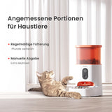 1 x Brand New Pawaii Automatic Cat Feeder, 3L Cat Food Dispenser with APP Control, 2.4G WiFi Intelligent Cat Food Dispenser with Stainless Steel Bowl, 1-30 Meals Per Day - RRP €80.66