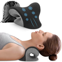 1 x RAW Customer Returns Anzorhal Neck Pillow Traction Equipment Cervical Pillow Traction Chiropractic Pillow for Neck Stretching, Neck and Shoulder Pain Relief, Cervical Spine Alignment - RRP €27.99