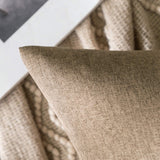 1 x RAW Customer Returns MIULEE Set of 2 Waterproof Cushion Covers Outdoor Sofa Cushions Decorative Pillows Modern Cushion Covers Decorative Cushion Cover Made of Polyester Linen Look for Garden Sofa Living Room Bed 40 x 40 cm Khaki - RRP €14.99