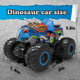 1 x RAW Customer Returns NEXBOX Dinosaur Remote Controlled Monster Truck Offroad - Rc Dino Triceratops Monster Truck Car Birthday Gift for Boys and Girls, Gift Toy for Children from 4-10 Years - RRP €34.88