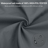 1 x RAW Customer Returns HENG FENG Sun Sail Rectangular 2x3m Waterproof PES Polyester Sun Protection Wind Protection Water-Repellent UV Protection for Balcony Garden Terrace Anthracite - RRP €28.99