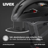 1 x RAW Customer Returns uvex Stride Style - robust all-round bicycle helmet with individual size adjustment - perfect fit, safe versatile - Powder Matte - 56-59 cm - RRP €80.66