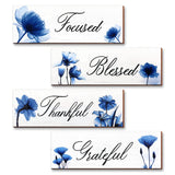 25 x Brand New Bathroom Wall Decor, Monkle Bathroom Wall Wood Signs 4 Pack, Focused Grateful Blessed Thankful Hanging Farmhouse Wood Signs, Laundry Room Bathroom - RRP €510.0