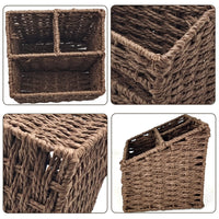 1 x Brand New Seagrass tissue box, decorative woven paper holder, rattan tissue box, handwoven facial tissue boxes, decorative woven facial tissue holder for living room dining room - RRP €20.4