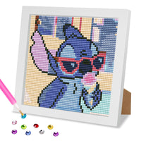 1 x Brand New MOGTAA Cartoon Diamond Painting Kits for Kids with Frame, Cartoon 5D Diamond Embroidery Complete Kit with Frame, DIY Diamond Art, for Home Decor 18x18cm - RRP €19.2