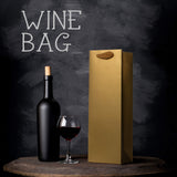 1 x Brand New 12 wine bottle bags gift bags, gift bottle bags for wine - high quality paper with strong rope handles wine bottles for Christmas and New Year. - RRP €16.22