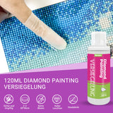 39 x Brand New Nariolar Diamond Painting Sealant 240ml , Transparent Diamond Painting Glue with Finger Protection for Fixing and Sealing Diamonds  - RRP €432.51