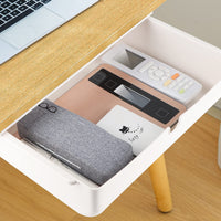 1 x RAW Customer Returns DBREAKS Drawer Under Desk, Self-Adhesive Drawer, Hidden Drawer Compartment, White Desk Drawer, Desktop Organizer Box for Home, School and Office 33 23.5 8.5cm  - RRP €23.18