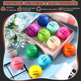 1 x RAW Customer Returns Aoriher Pack of 12 Motivational Stress Balls Bright Colors Foam Stress Relief Balls with Inspirational Sayings Inspirational Small Antistress Ball for Stress Relief for Relief Encouragement - RRP €17.14