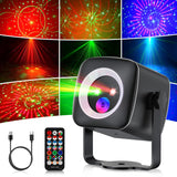 1 x RAW Customer Returns Gobikey disco ball, music-controlled disco light, party light, 60 different patterns, strobe effect party light with remote control and 2 m USB cable for family, party, club, birthday, wedding - RRP €26.39