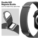 1 x RAW Customer Returns AMSKY Slim Strap Compatible with Apple Watch 40mm 38mm 41mm 42mm 44mm 45mm 49mm Women Dual Magnet Adjustable Metal Watch Strap Compatible with iWatch Se Ultra 9 8 7 , 6 - RRP €10.8