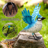 4 x Brand New Yeomoo Outdoor Metal Garden Figures Bird Garden Decoration Personalized Gifts for Women Girlfriend Mom Grandma Birthday Gift for Living Room Decoration - RRP €159.96