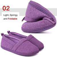 1 x Brand New EverFoams Women s Cozy Memory Foam Slippers, Lightweight Terry Cloth Shoes with Non-Slip Rubber Sole, Purple, 42 EU - RRP €18.65