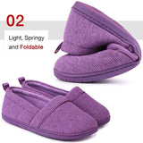 1 x Brand New EverFoams Women s Cozy Memory Foam Slippers, Lightweight Terry Cloth Shoes with Non-Slip Rubber Sole, Purple, 42 EU - RRP €18.65