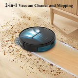 1 x RAW Customer Returns EICOBOT Robot Vacuum Cleaner and Mop Combo, Robot Vacuum Cleaner, Vacuum Cleaner and Mop 2 in 1, Thin 2.91 , Low Volume, Self-Charging, Ideal for Hard Floors, Animal Hair and Carpets, Parquet - RRP €138.83