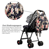 4 x Brand New Srotek Diaper Bag, Floral Backpack, Baby Diaper Bag, Water Resistant with Thermal Water Bottle Holder Changing Pad for Women Girls Mom Flower Pattern  - RRP €97.0