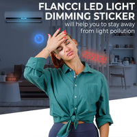 3 x Brand New FLANCCI LED Light Blocking Stickers, LED Light Dimming Filters, Dimming Sheets for Routers, LED Blackout Covers, 50 80 Dimming of LED Lights 4 Sheets 80  - RRP €34.77