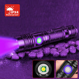 4 x RAW Customer Returns DARKBEAM Rechargeable UV Flashlight, Wood Lamp Black Light, 395nm Ultraviolet Portable Mini LED Clip-on Flashlights, Pet Urine Stain Detectors, 400nm Resin - RRP €87.96