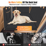 1 x RAW Customer Returns Lekespring Dog Blanket Car Back Seat, Versatile Car Dog Blanket Back Seat with Sturdy Hardwood Board and Seat Belts, Fall Prevention Waterproof Dog Mat Car for All Cars Car SUV - RRP €99.99