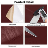 4 x Brand New Tarocat Self-adhesive Leather Repair Patch, Self-adhesive Leather Patches, Self-adhesive Leather for Sofas, Handbags, Jackets, Car Seats, Furniture Burgundy Red 40X200CM - RRP €64.52