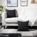 3 x Brand New Yaertun Set of 2 Super Soft Cushion Covers Throw Pillow Cover Sofa Cushion Decorative Couch Cushion Pillow Case Cover Soft for Living Room Bedroom 12x20 Inch, 30x50 cm Black - RRP €45.3