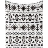 1 x Brand New Boho blanket, Boho blanket, fluffy blanket, fleece blanket, warm blanket, Boho blanket for women gifts, black and white soft flannel blanket for sofa blanket, couch blanket, 130 x 150 cm - RRP €27.44