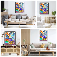 1 x Brand New DAERLE 5D DIY Diamond Painting Complete Kit Anime, Cartoon DIY Diamond Painting Framework, Diamond Painting Rhinestone Embroidery Cross Stitch Painting for Home Decor 30x40cm - RRP €7.92