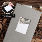 1 x Brand New Ywlake photo album 10x15 400, crocodile leather slip-in album for portrait format photos pictures black - RRP €19.66