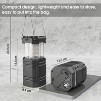 1 x RAW Customer Returns Solar Camping Hand Crank Lantern, Portable Ultra Bright LED Flashlight, 30-35 Hours Runtime, USB Charger, 3000mAh Power Bank, Electronic Lantern for Outdoor, Hiking Reading, Emergency - RRP €23.59