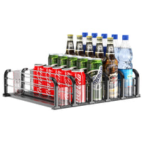 1 x RAW Customer Returns ZIJIN Can Organizer, Refrigerator Organizer Cans, 5 Rows 38cm Drinks Organization Automatic for Refrigerators - RRP €26.21