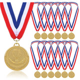 1 x RAW Customer Returns STHGDONA Metal Award Medals, 12 Pieces Metal Children s Medals, Gold Medal, Adult Award Medals, for Children, Trophy, Victory, Toys, Sports, Theme Party, Birthday - RRP €17.99