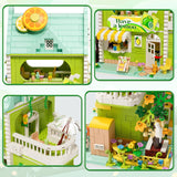 8 x Brand New STEM MATCH Flower House Building Set for Kids 6-12, Lemon Tea Shop Mini Block Building Kit, Creative Toys for Girls Kids 6-12 1350 Pieces  - RRP €163.2