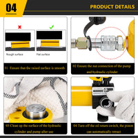 1 x RAW Customer Returns CGOLDENWALL 20T Single Section Hydraulic Cylinder CP-180 Hydraulic Pump, Ultra-thin, 14mm stroke, 58mm dead height, 33.16cm usable area for buildings and bridges FPY-20T CP-180  - RRP €208.37