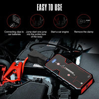 1 x RAW Customer Returns FNNEMGE Jump Starter Power Bank 2000A 21800mAh Up to 8.0 L Petrol or 6.5 L Diesel Car Jump Starter Supersafe Portable Car Battery Upgrade Booster and Intelligent Jump Cable - RRP €76.9