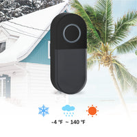 1 x RAW Customer Returns Wireless doorbell, SURNICE doorbell, wireless, for outdoor use, waterproof up to 200 m range, set with LED flash and 38 ringtones, 4 volume levels, black, 98411 90050 - RRP €24.0