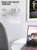 1 x RAW Customer Returns 130W USB C Charger, Type C PD 100W QC 30W PPS GaN Power Adapter with 100W Fast Charging Cable 4-Port USB C Power Adapter for MacBook Pro Air, Dell XPS 15, Google, iPhone 14 13, iPad Pro, Galaxy S22, S21 - RRP €79.33