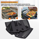 1 x RAW Customer Returns MGiessca 7645 cast iron grill grate replacement parts for Weber Q200 Q220 Q260 Q2000 Q2200 Q2400 gas grills, grill grate accessories for Weber 7645 7583 65811 69935, 54.6CM grill grate cast iron accessories, 2 pieces - RRP €54.35