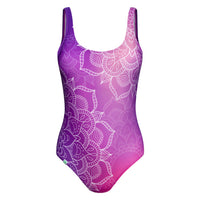 1 x RAW Customer Returns Dedoles one-piece swimsuit women recycled polyamide swimwear many fun designs Orient Sea Mandala Flamingo Cherries, Color Indian Mandala, Size XL - RRP €35.28