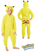 1 x RAW Customer Returns Pokemon Pikachu One Piece Pajamas for Children 4-14 Years 5-6 years, Yellow  - RRP €30.24